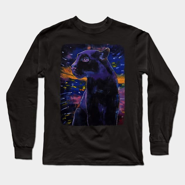 Panther Universe Long Sleeve T-Shirt by creese